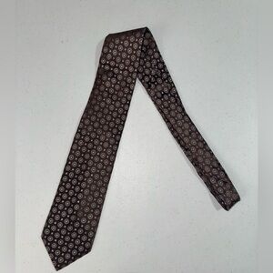 Elegant Brown Patterned Men's Tie